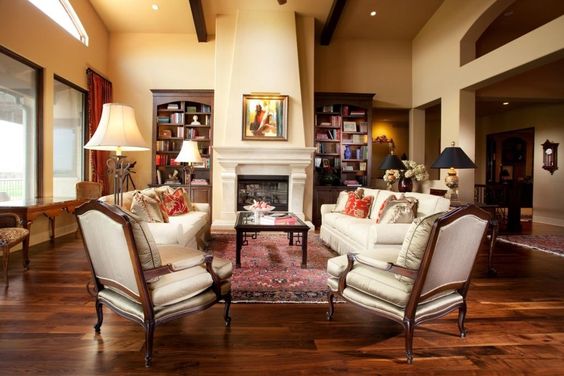 Hardwood Floor and Victorian Furniture